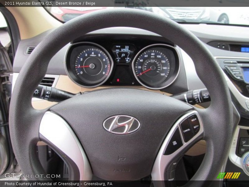Desert Bronze / Beige 2011 Hyundai Elantra GLS