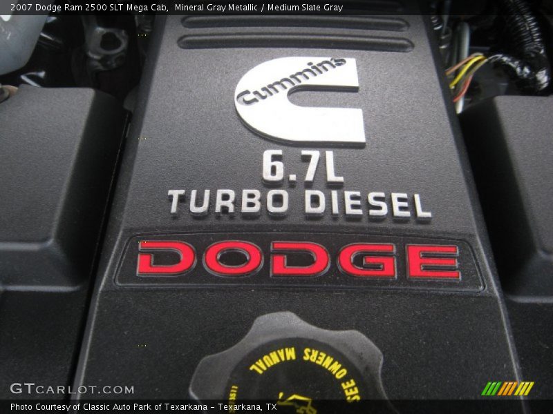 Mineral Gray Metallic / Medium Slate Gray 2007 Dodge Ram 2500 SLT Mega Cab