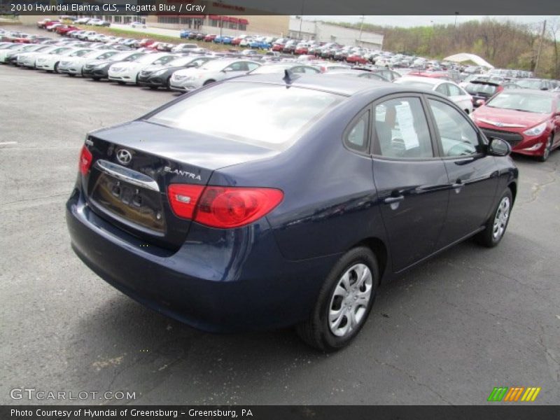 Regatta Blue / Gray 2010 Hyundai Elantra GLS