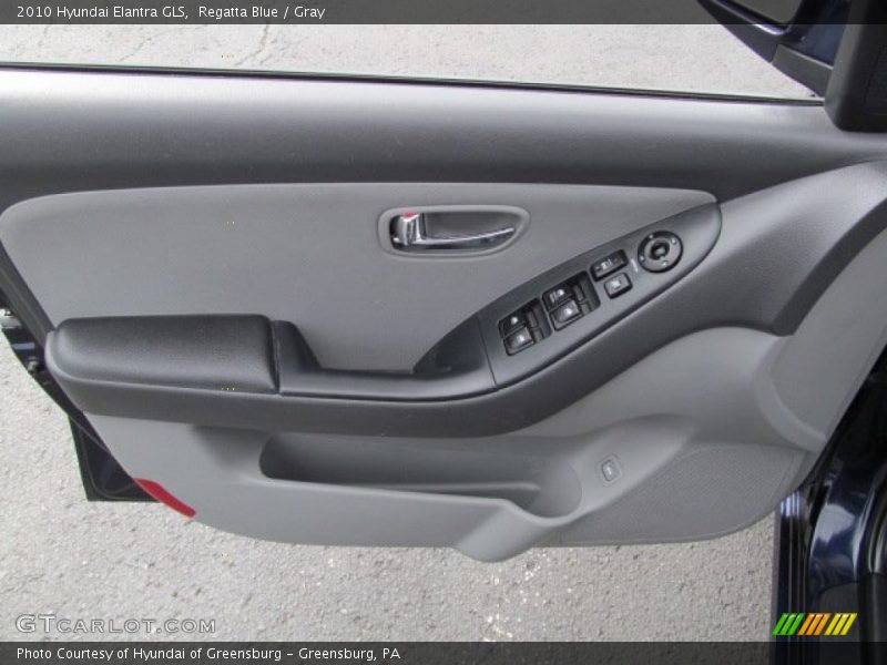 Regatta Blue / Gray 2010 Hyundai Elantra GLS