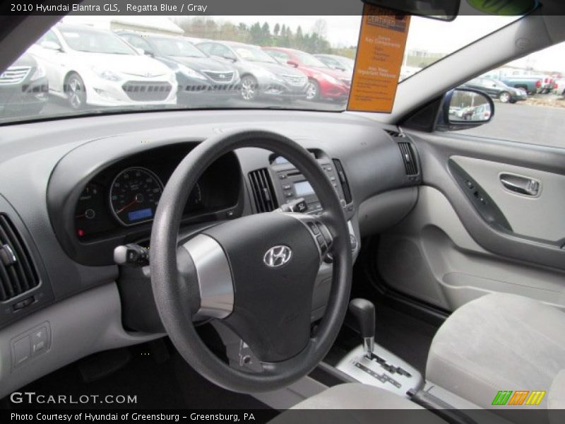 Regatta Blue / Gray 2010 Hyundai Elantra GLS