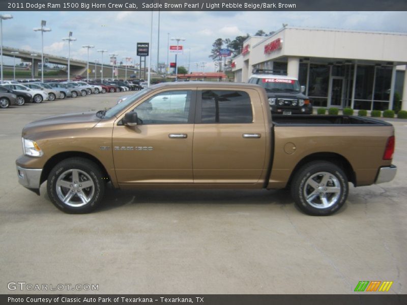 Saddle Brown Pearl / Light Pebble Beige/Bark Brown 2011 Dodge Ram 1500 Big Horn Crew Cab