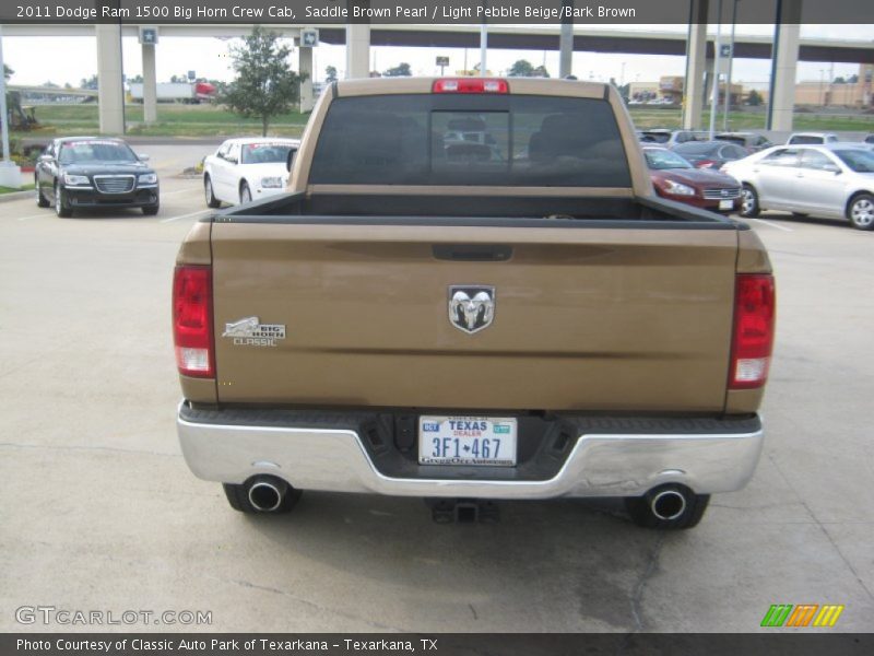 Saddle Brown Pearl / Light Pebble Beige/Bark Brown 2011 Dodge Ram 1500 Big Horn Crew Cab