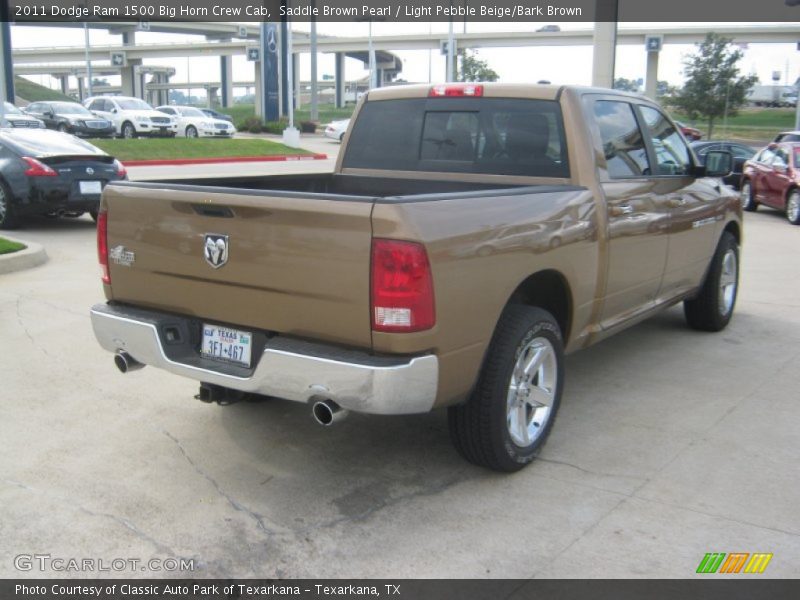 Saddle Brown Pearl / Light Pebble Beige/Bark Brown 2011 Dodge Ram 1500 Big Horn Crew Cab