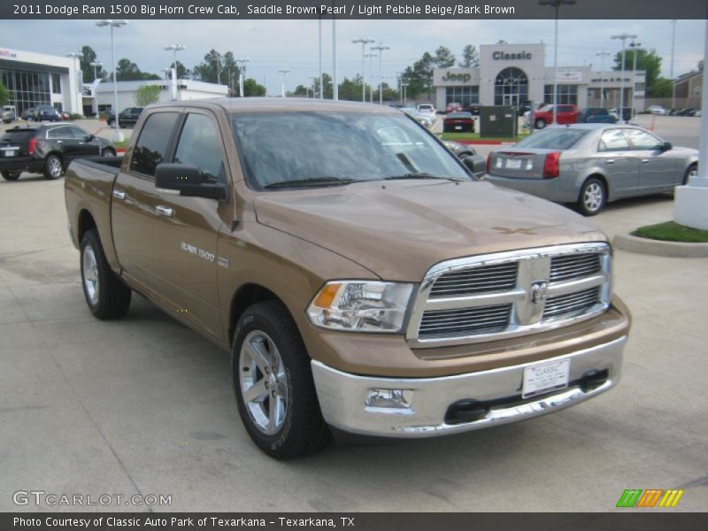 Saddle Brown Pearl / Light Pebble Beige/Bark Brown 2011 Dodge Ram 1500 Big Horn Crew Cab