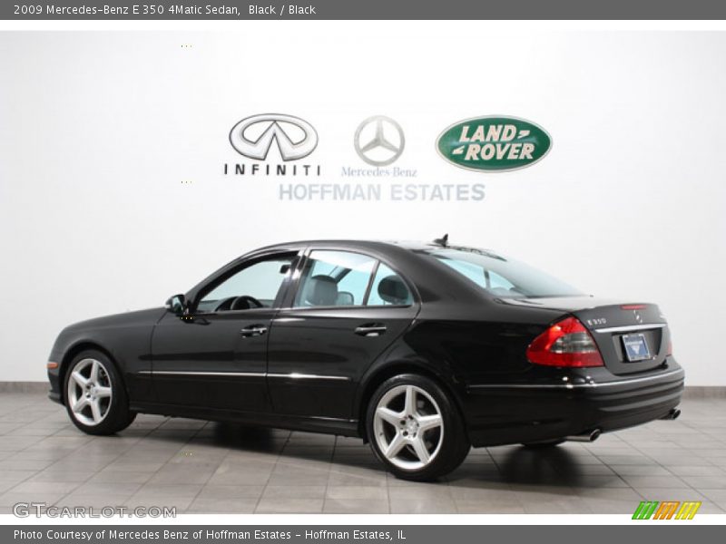 Black / Black 2009 Mercedes-Benz E 350 4Matic Sedan