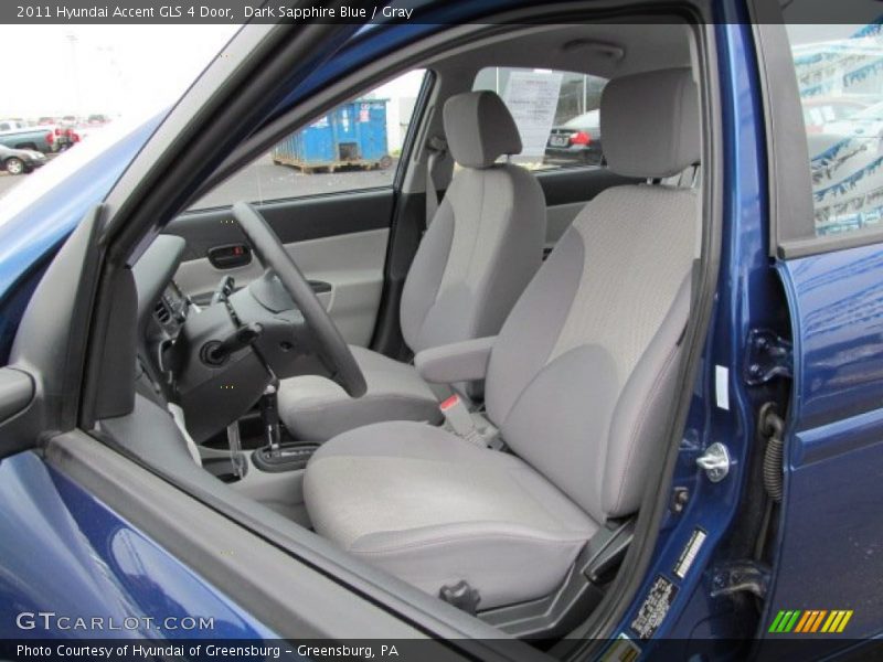 Dark Sapphire Blue / Gray 2011 Hyundai Accent GLS 4 Door