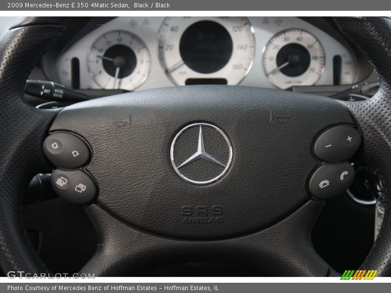 Black / Black 2009 Mercedes-Benz E 350 4Matic Sedan