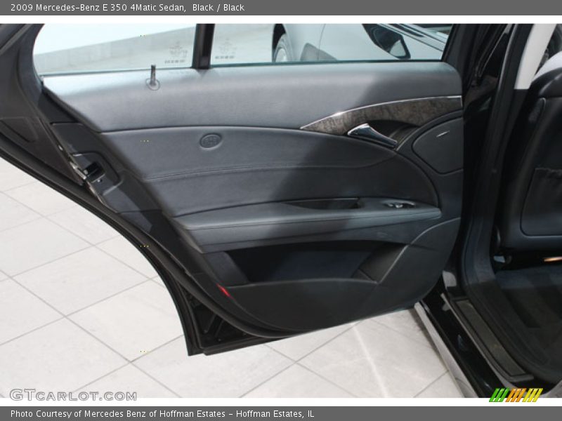 Black / Black 2009 Mercedes-Benz E 350 4Matic Sedan
