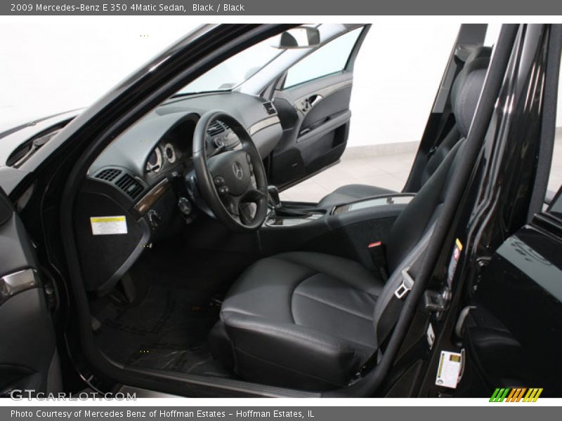 Black / Black 2009 Mercedes-Benz E 350 4Matic Sedan