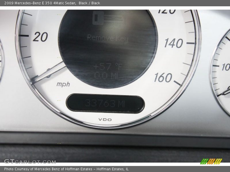 Black / Black 2009 Mercedes-Benz E 350 4Matic Sedan