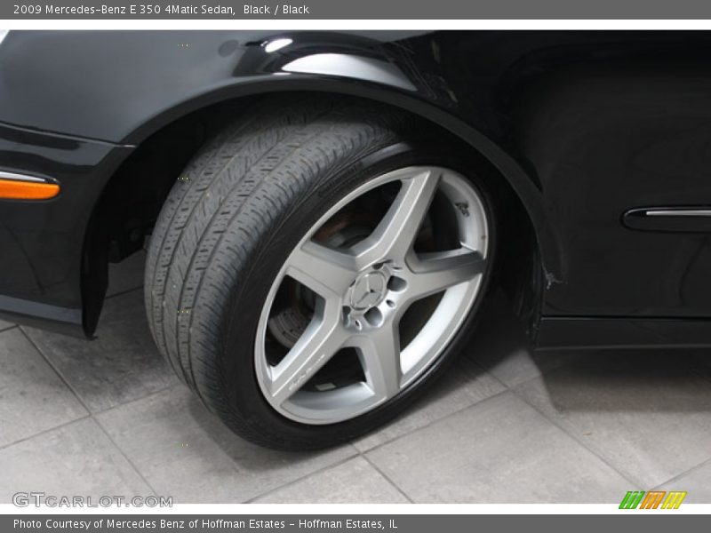 Black / Black 2009 Mercedes-Benz E 350 4Matic Sedan