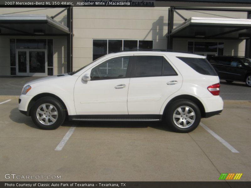 Alabaster White / Macadamia 2007 Mercedes-Benz ML 350 4Matic