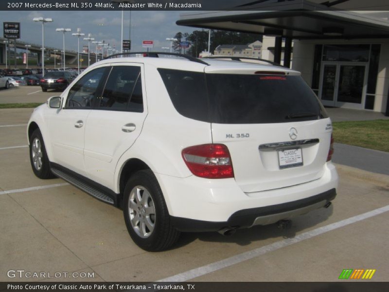 Alabaster White / Macadamia 2007 Mercedes-Benz ML 350 4Matic