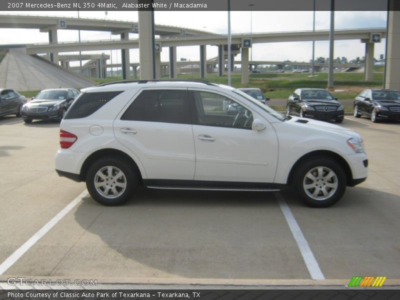 Alabaster White / Macadamia 2007 Mercedes-Benz ML 350 4Matic