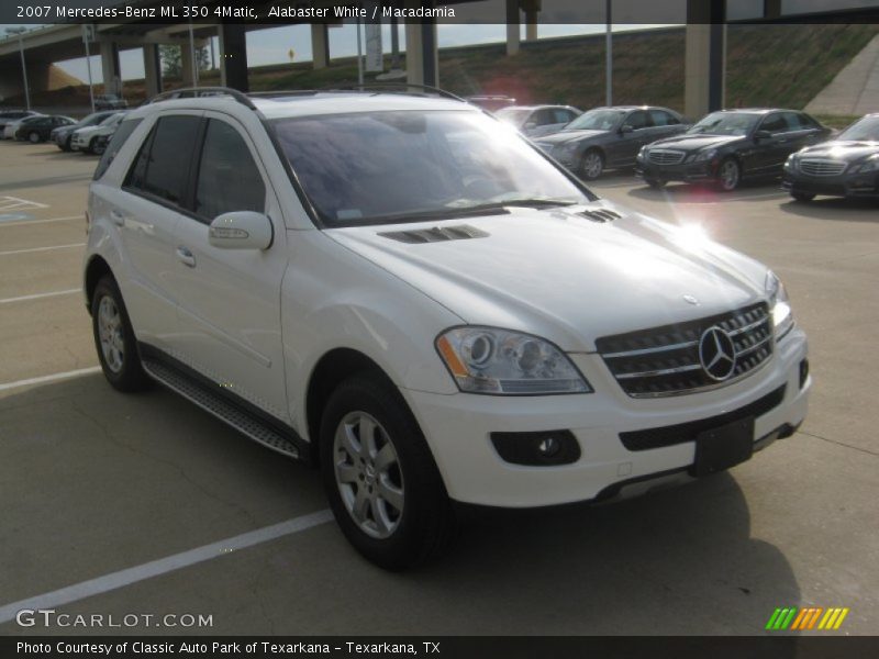 Alabaster White / Macadamia 2007 Mercedes-Benz ML 350 4Matic