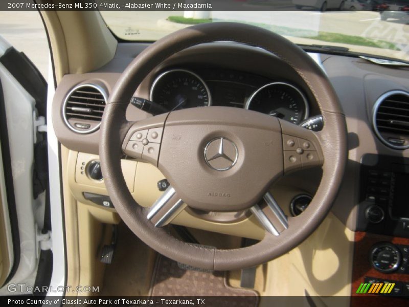 Alabaster White / Macadamia 2007 Mercedes-Benz ML 350 4Matic