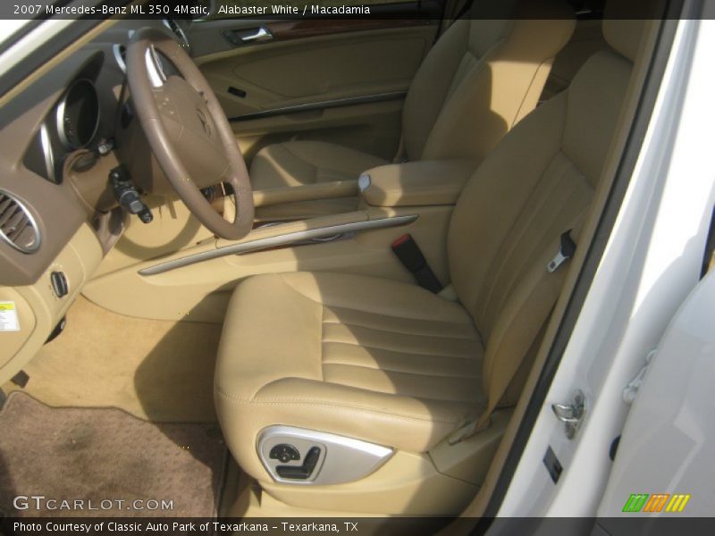 Alabaster White / Macadamia 2007 Mercedes-Benz ML 350 4Matic