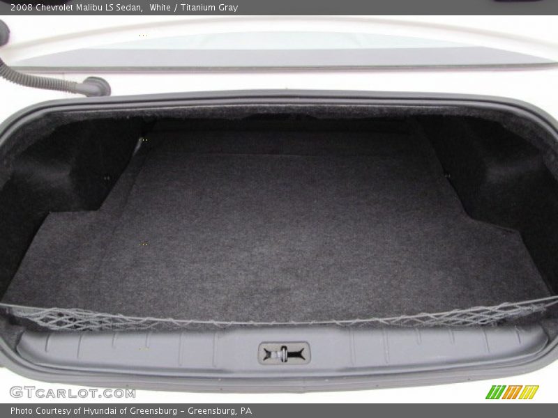 White / Titanium Gray 2008 Chevrolet Malibu LS Sedan