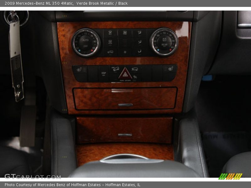 Verde Brook Metallic / Black 2009 Mercedes-Benz ML 350 4Matic