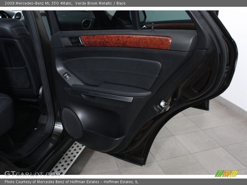 Verde Brook Metallic / Black 2009 Mercedes-Benz ML 350 4Matic