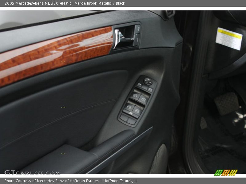Verde Brook Metallic / Black 2009 Mercedes-Benz ML 350 4Matic
