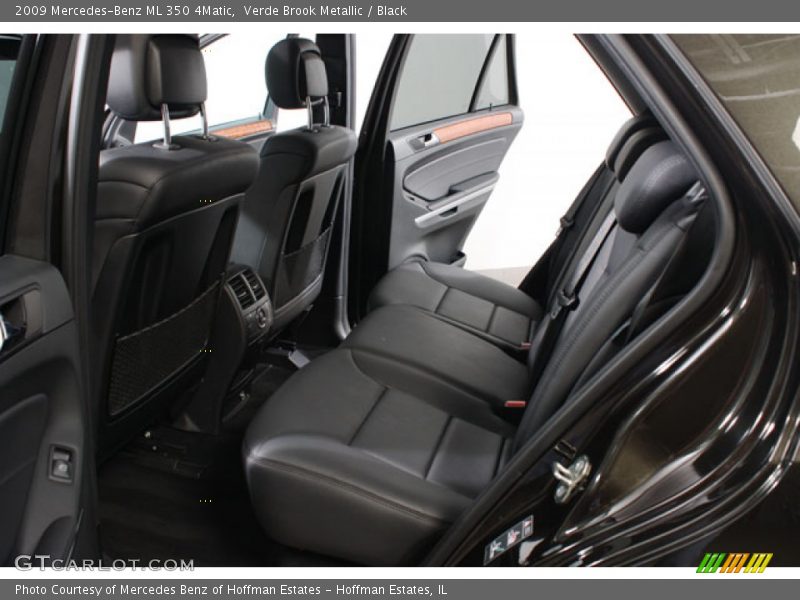 Verde Brook Metallic / Black 2009 Mercedes-Benz ML 350 4Matic