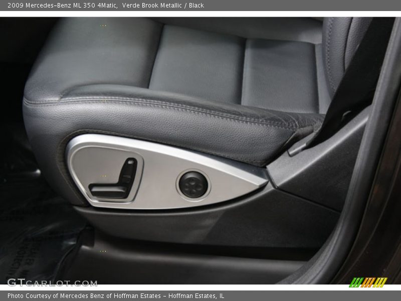 Verde Brook Metallic / Black 2009 Mercedes-Benz ML 350 4Matic