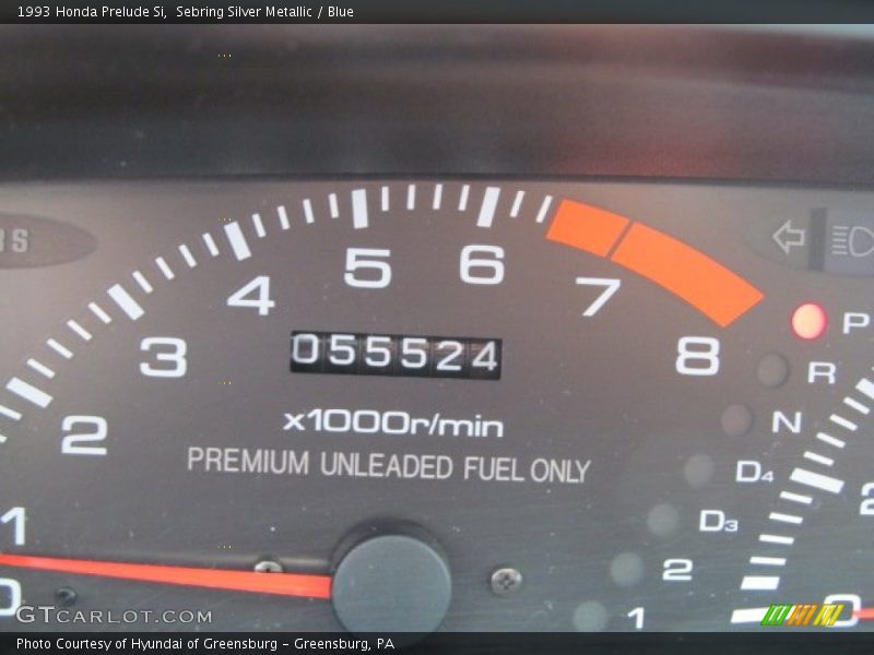 Sebring Silver Metallic / Blue 1993 Honda Prelude Si