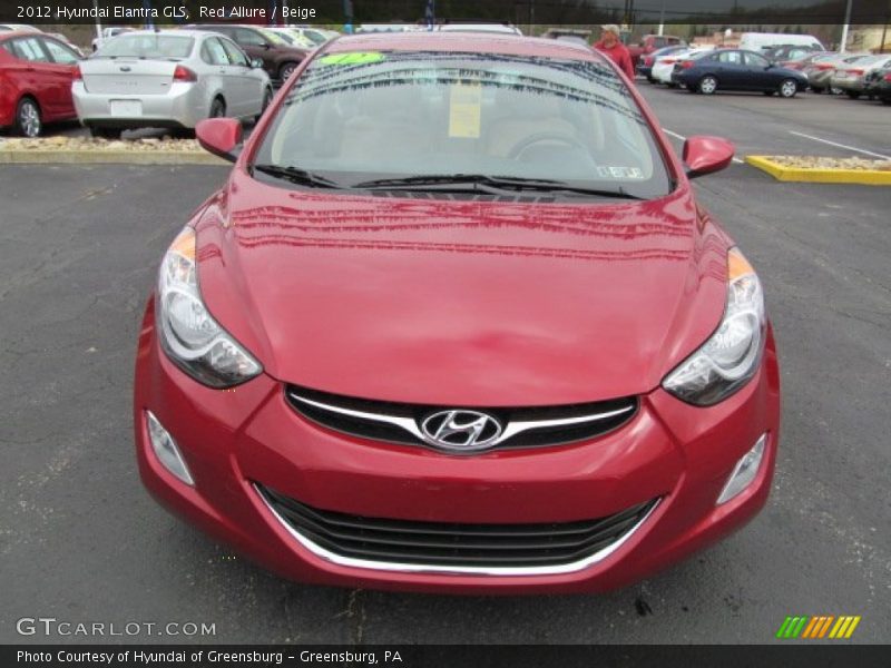 Red Allure / Beige 2012 Hyundai Elantra GLS