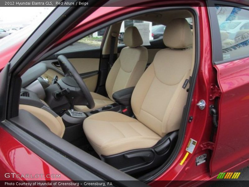 Red Allure / Beige 2012 Hyundai Elantra GLS