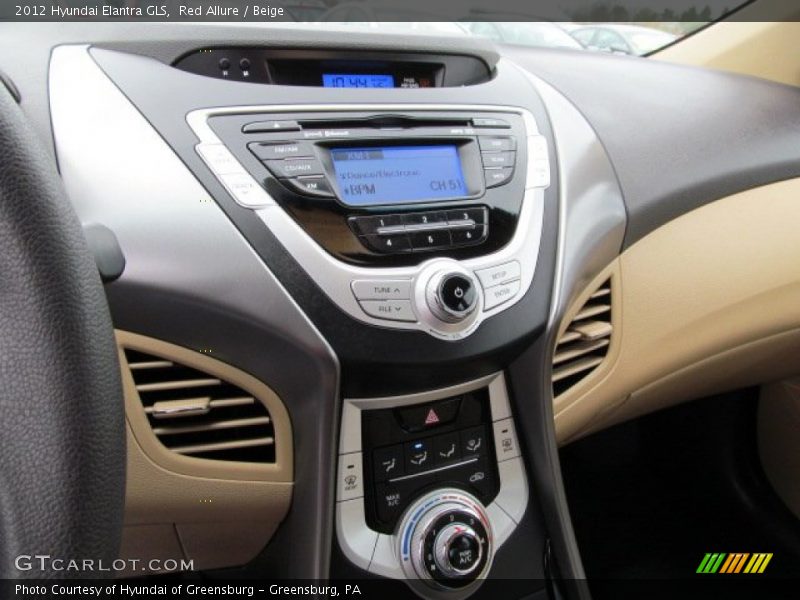 Red Allure / Beige 2012 Hyundai Elantra GLS