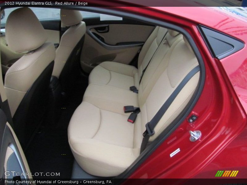 Red Allure / Beige 2012 Hyundai Elantra GLS