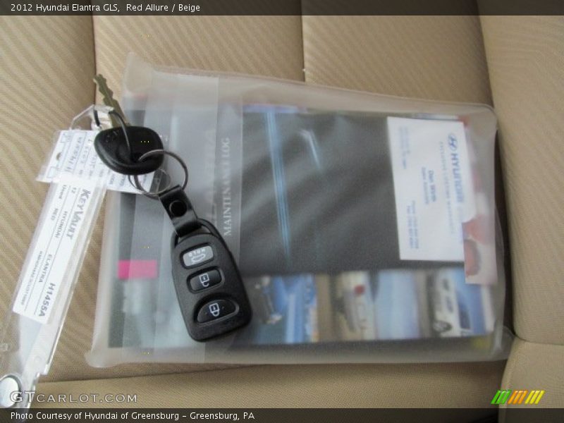 Red Allure / Beige 2012 Hyundai Elantra GLS