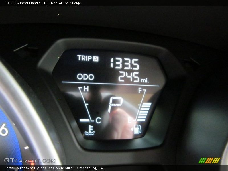 Red Allure / Beige 2012 Hyundai Elantra GLS