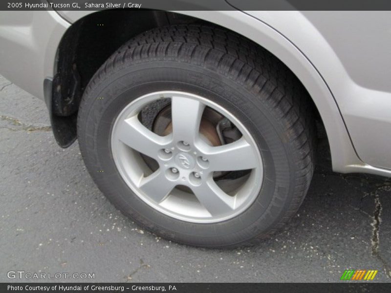 Sahara Silver / Gray 2005 Hyundai Tucson GL