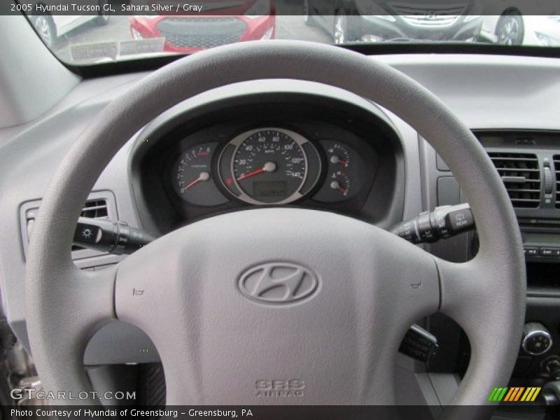 Sahara Silver / Gray 2005 Hyundai Tucson GL