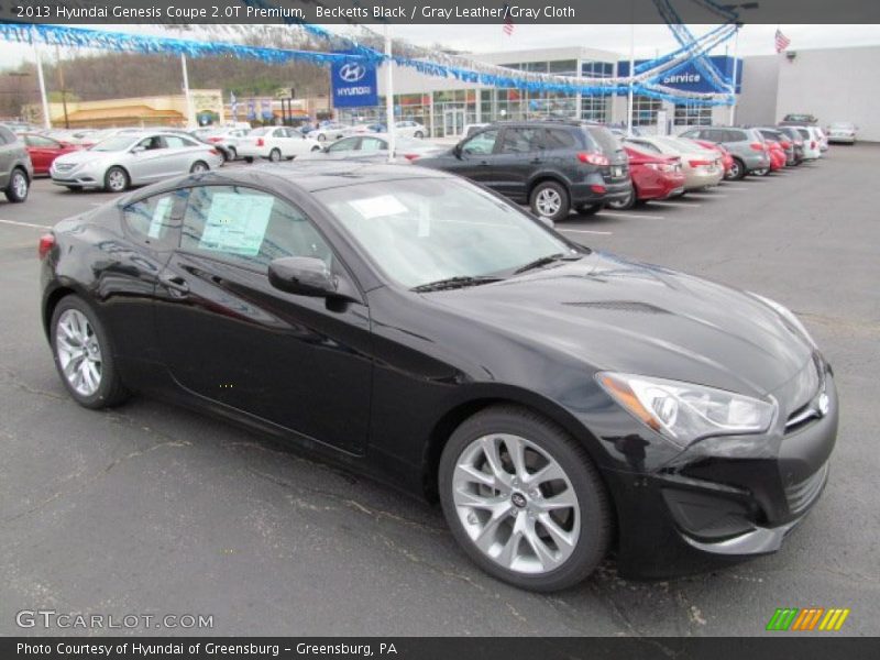 Front 3/4 View of 2013 Genesis Coupe 2.0T Premium