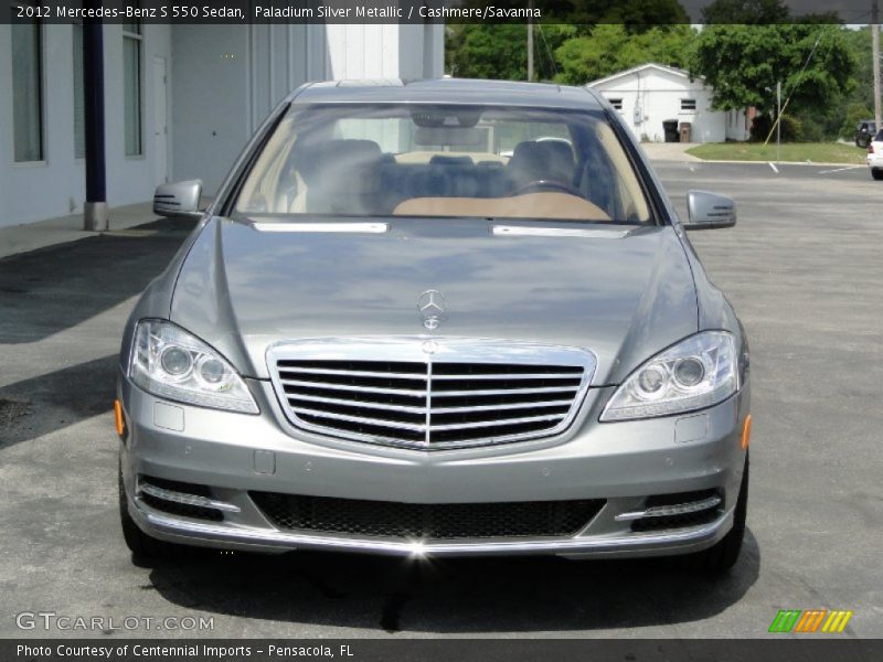 Paladium Silver Metallic / Cashmere/Savanna 2012 Mercedes-Benz S 550 Sedan