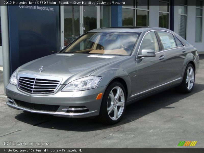 Paladium Silver Metallic / Cashmere/Savanna 2012 Mercedes-Benz S 550 Sedan