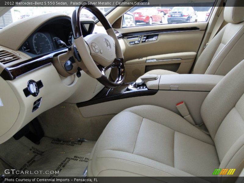 Paladium Silver Metallic / Cashmere/Savanna 2012 Mercedes-Benz S 550 Sedan