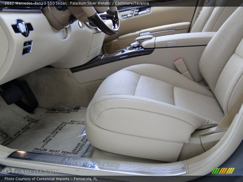 Paladium Silver Metallic / Cashmere/Savanna 2012 Mercedes-Benz S 550 Sedan