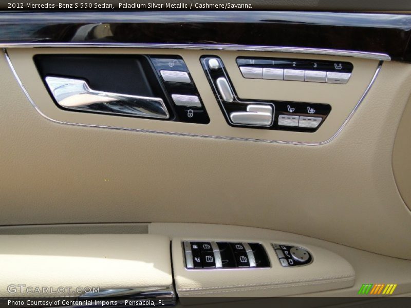 Paladium Silver Metallic / Cashmere/Savanna 2012 Mercedes-Benz S 550 Sedan