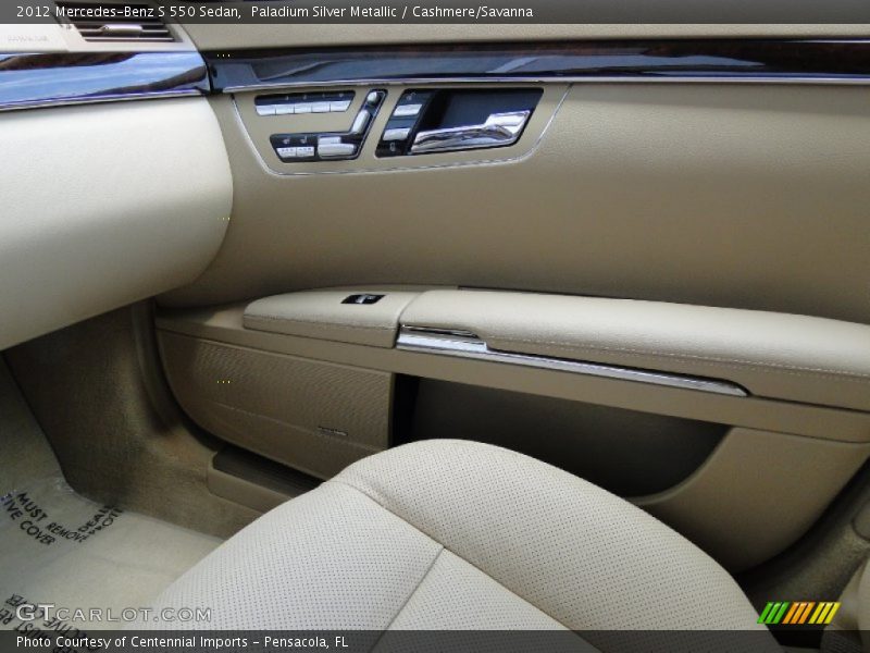 Paladium Silver Metallic / Cashmere/Savanna 2012 Mercedes-Benz S 550 Sedan