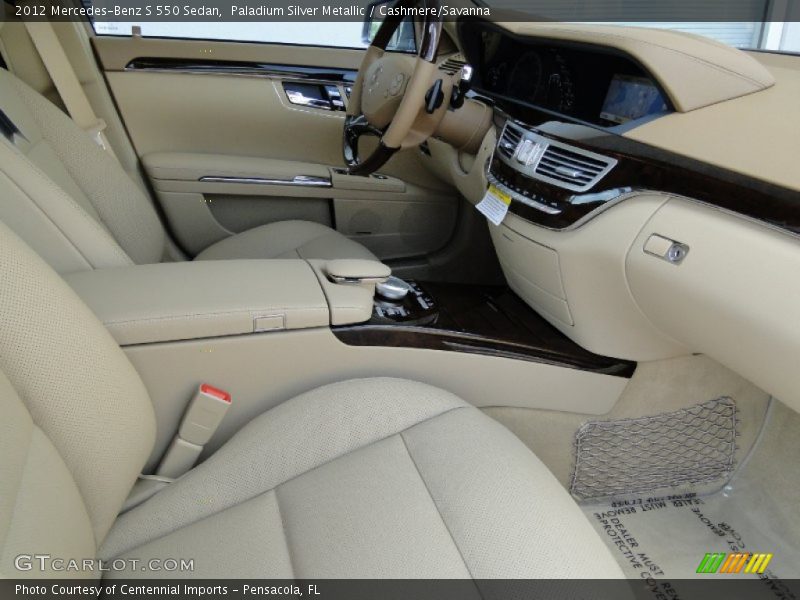 Paladium Silver Metallic / Cashmere/Savanna 2012 Mercedes-Benz S 550 Sedan
