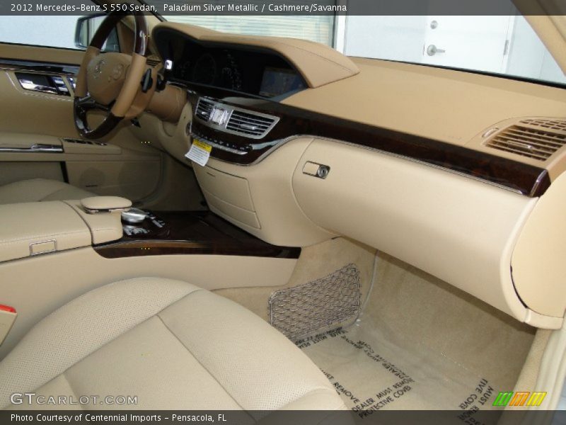 Paladium Silver Metallic / Cashmere/Savanna 2012 Mercedes-Benz S 550 Sedan