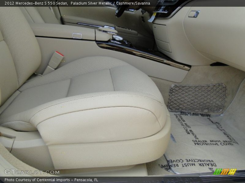 Paladium Silver Metallic / Cashmere/Savanna 2012 Mercedes-Benz S 550 Sedan