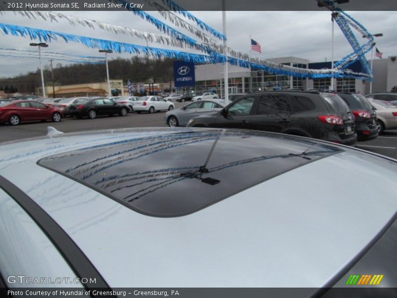 Radiant Silver / Gray 2012 Hyundai Sonata SE