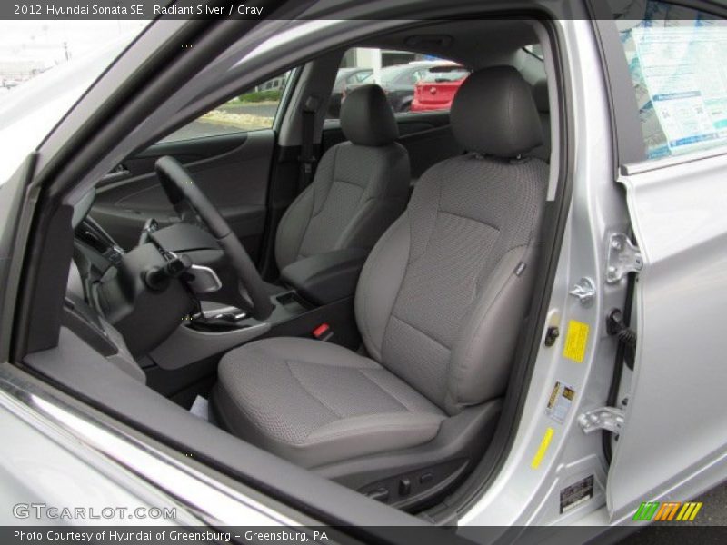 Radiant Silver / Gray 2012 Hyundai Sonata SE