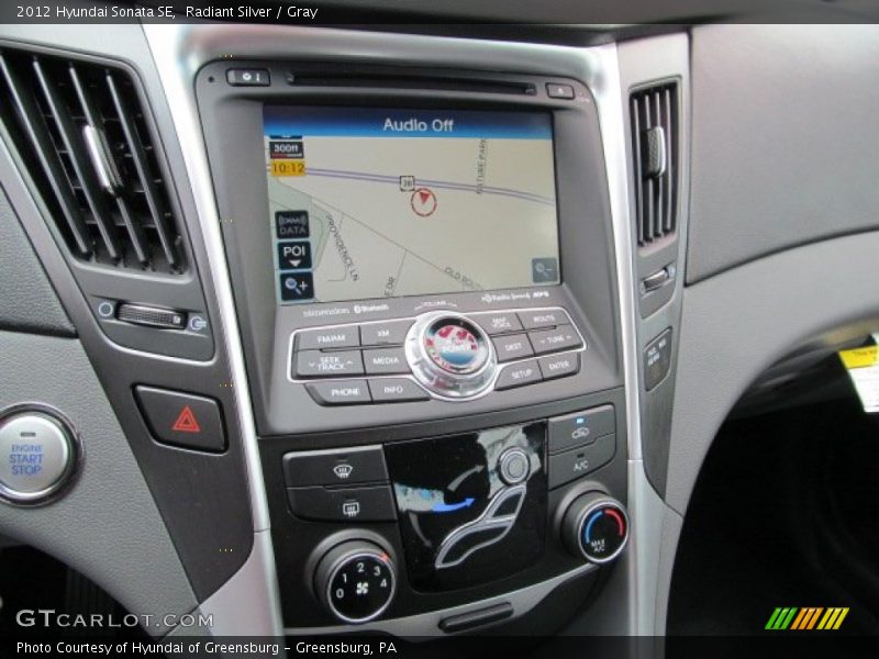 Radiant Silver / Gray 2012 Hyundai Sonata SE